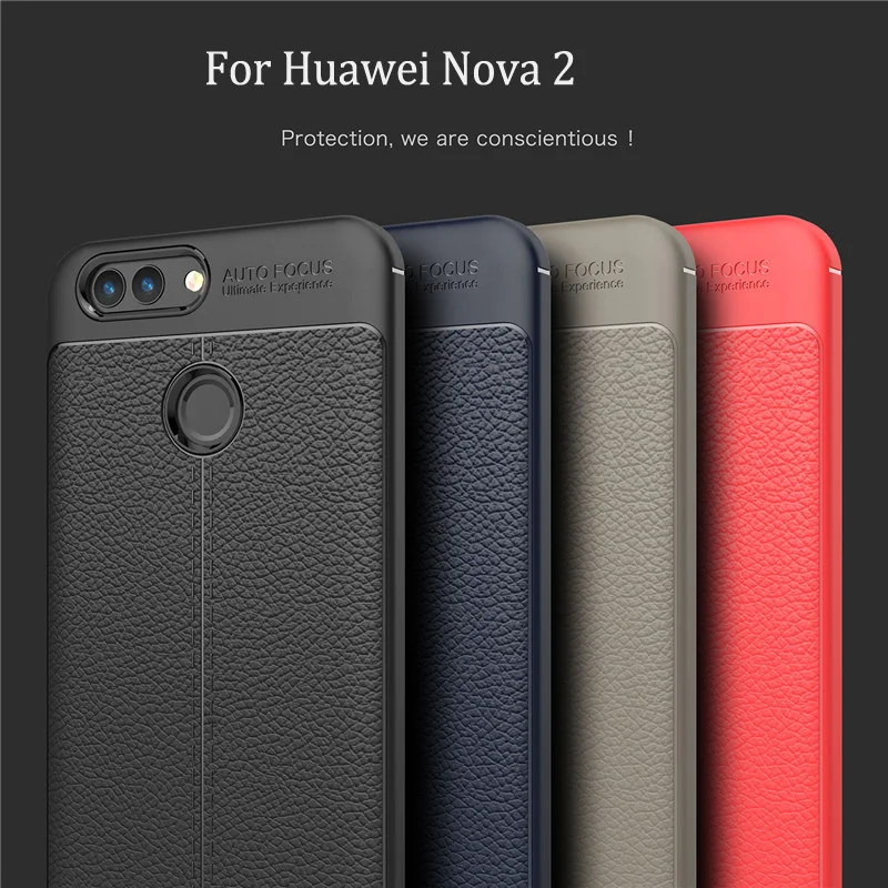 Beworlder For Huawei Nova 2 Case Protective Anti Slip Soft Silicone Back Shell TPU ShockProof Phone Cover Nova2 |