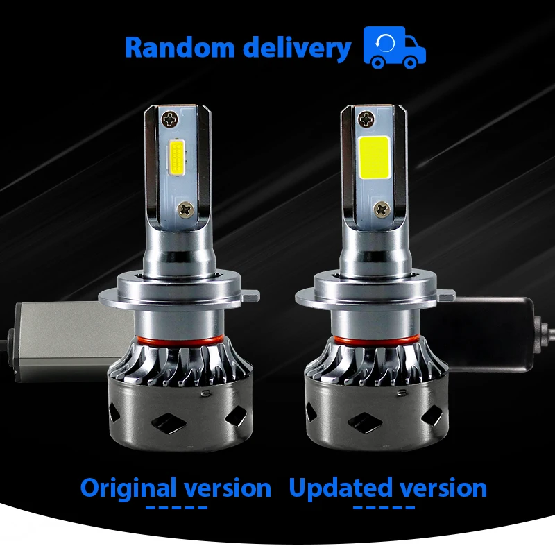 Hlxg 2 шт. 6000K SMD чипы 12 В led H7 canbus Анти EMC Автомобильные фары лампы мини для автомобиля