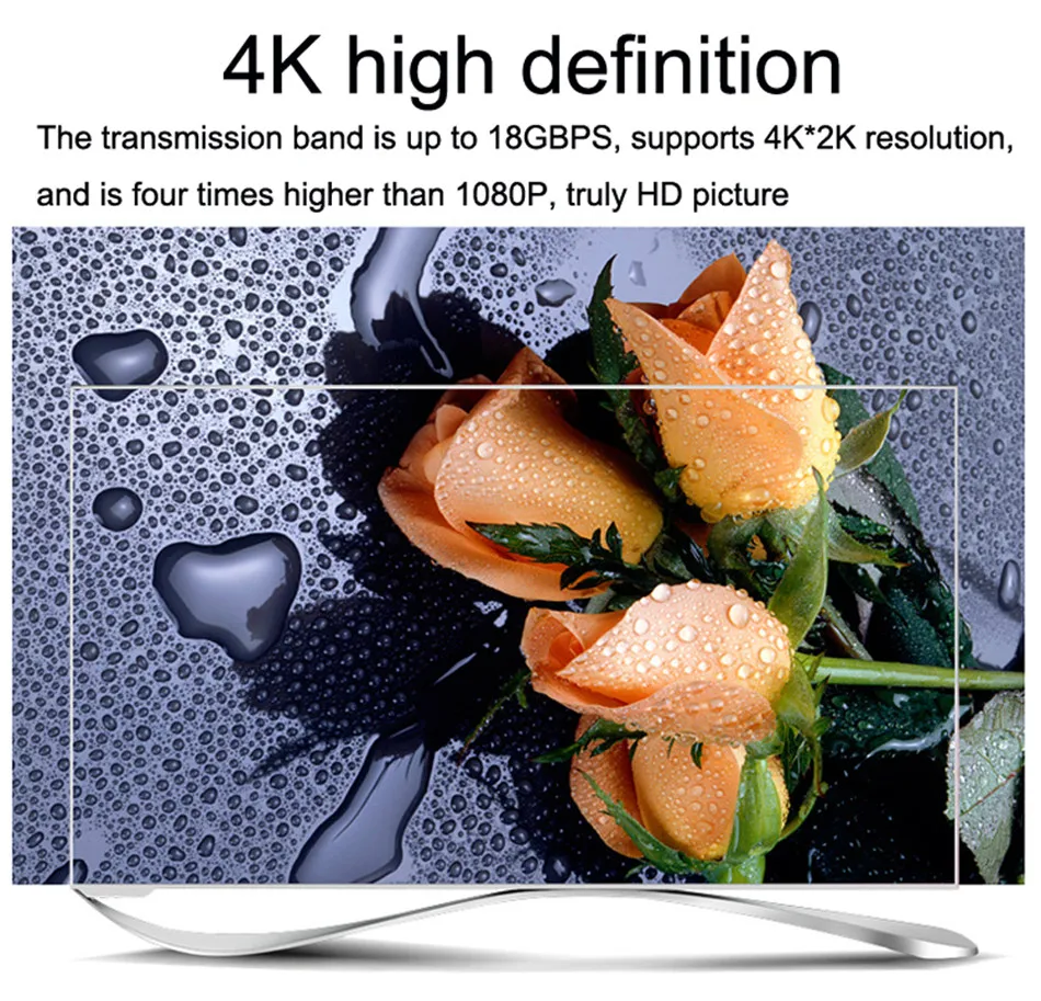 Кабель HDMI 4K C able 2,0 черный HD видео кабели позолоченный 3D кабель 1 м 1,5 м 2 м 3 м 5 м 8 м 10 М HD кабель для HDTV сплиттера
