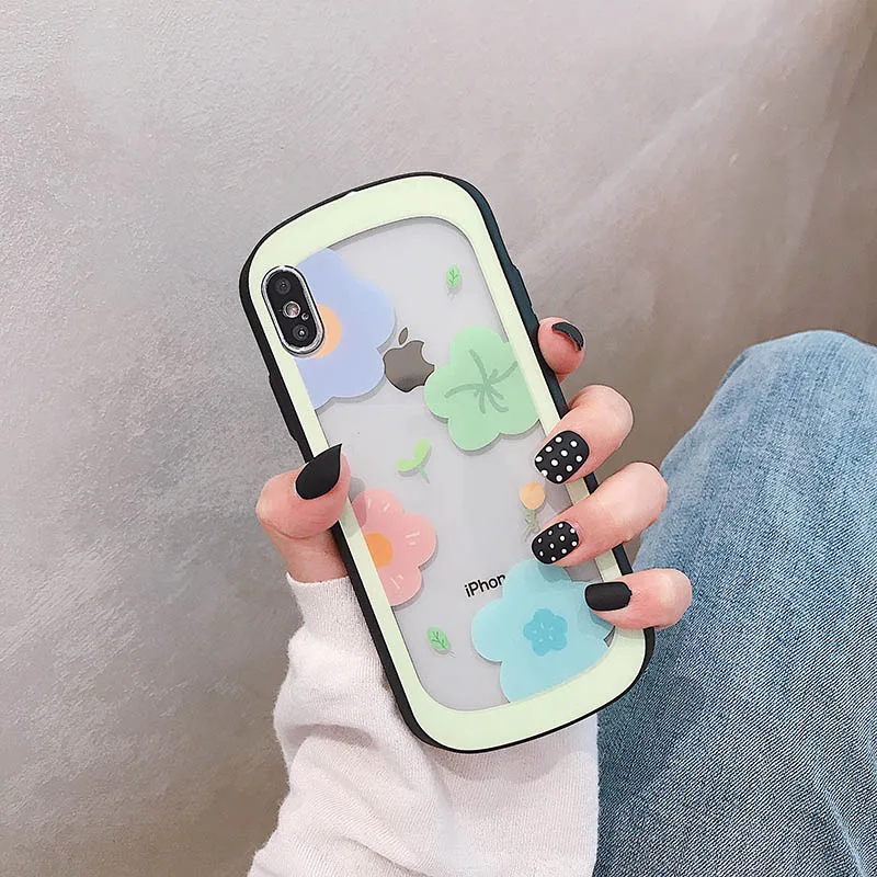 GlamPhoneCase Простой Цветочный чехол для телефона iPhone X XS Max XR Жесткий Чехол 7 8 6 6s Plus |