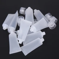 10pcs refillable tube dull polish empty cosmetic bottle soft tube with cap travel squeeze make ups container refillable bottles