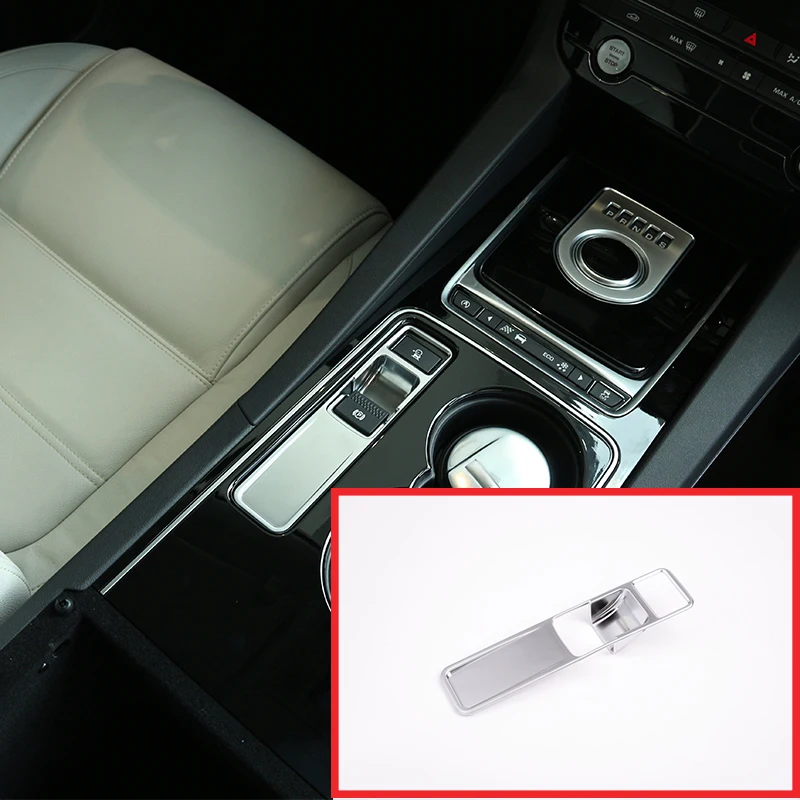 1 Pcs For Jaguar XE F-Pace XF F pace 2016 2017 XFL Car Accessories Interior Electronic Handbrake Trim Stickers | Автомобили и