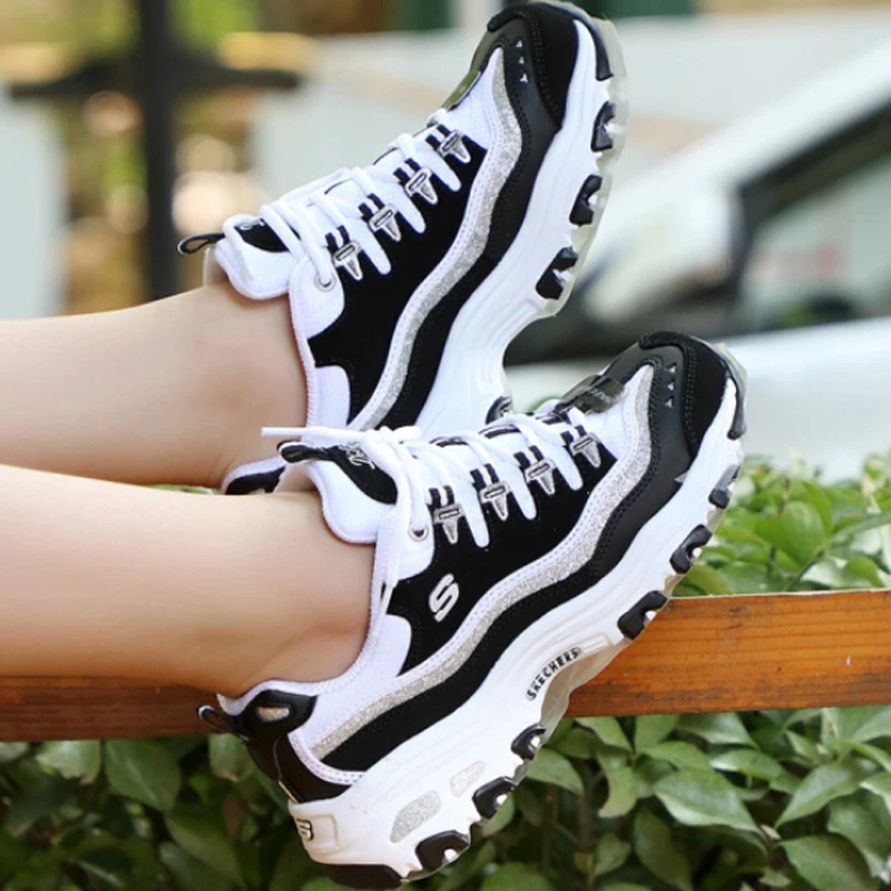 Skechers/Женская обувь Удобные дышащие повседневные туфли Женские кроссовки на