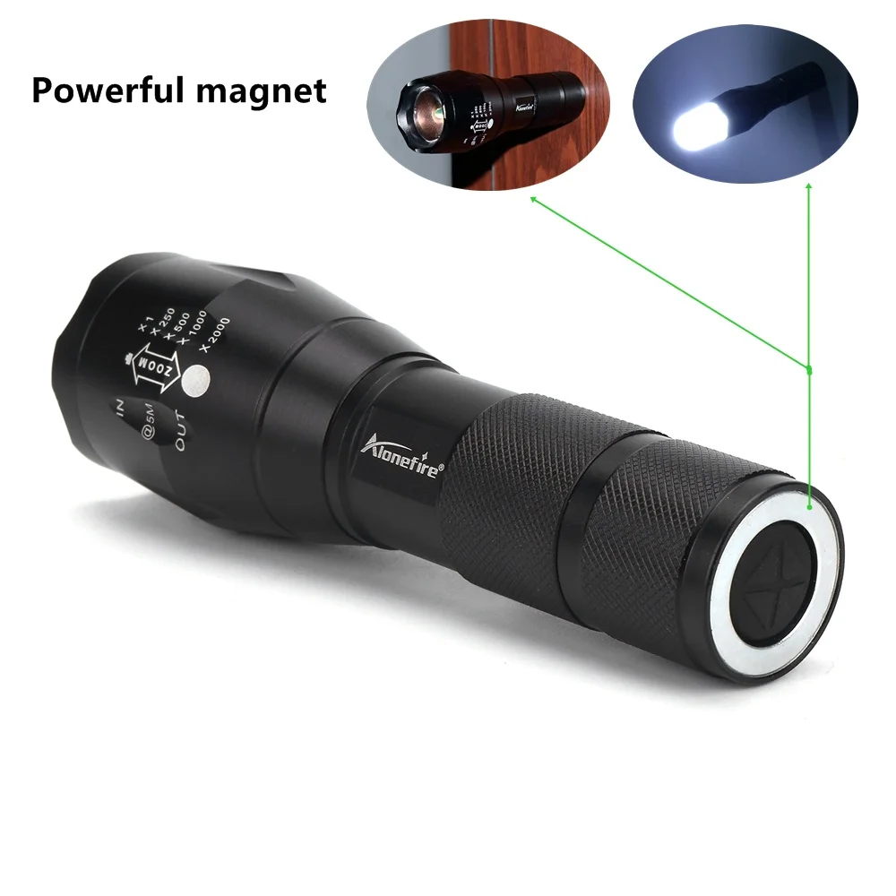Alonefire Тактический G700-N CREE XML T6 L2 U3 светодиодный зум вспышка светильник