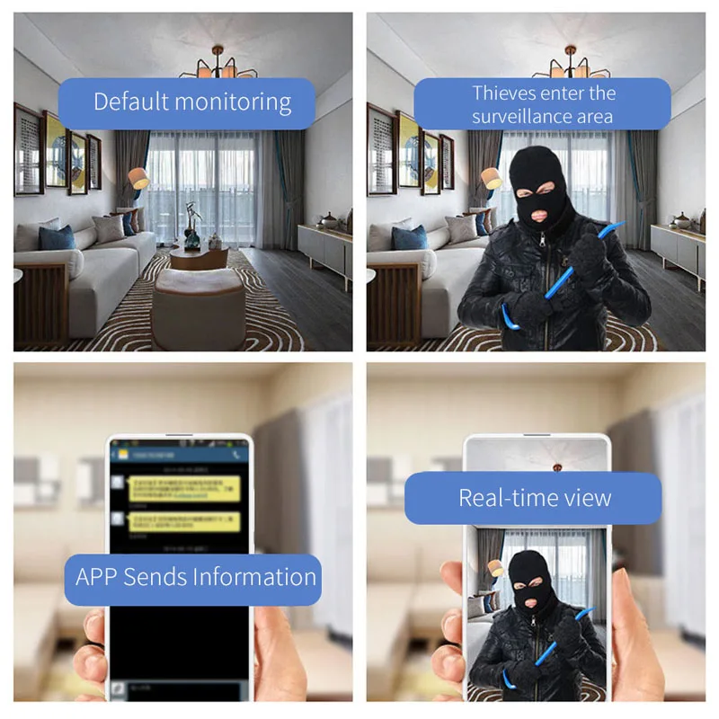 OUSU Водонепроницаемая наружная камера наблюдения IP wifi инфракрасная полноцветная