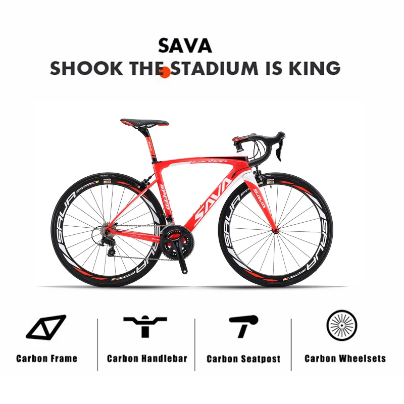 Карбоновый шоссейный велосипед Sava 700c, шоссейный велосипед Carbon Herd6.0, полностью углеродный велосипед с Shimano 105 R7000, гоночный шоссейный велосипед Bici