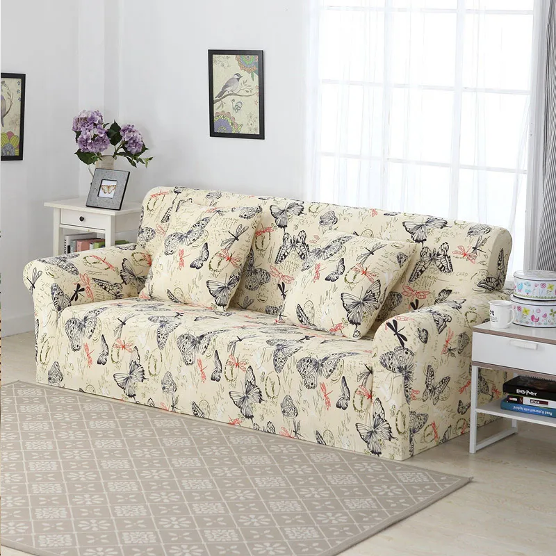 Стрейч диван крышка Универсальная секционный L Форма кресла Loveseat один/два/три