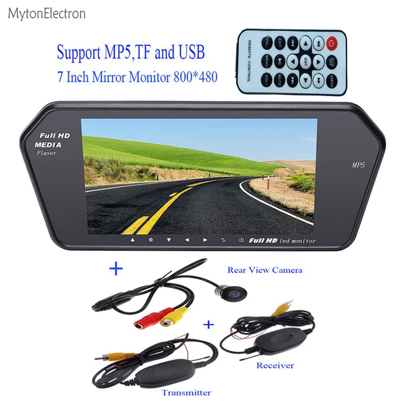 Беспроводной 2 4G передатчик и приемник Водонепроницаемая камера заднего вида +