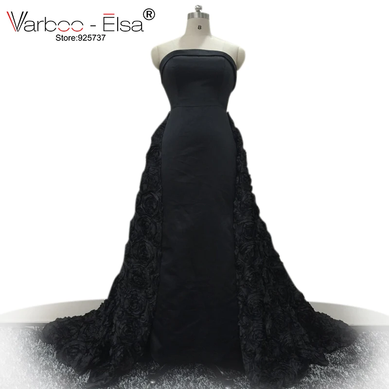 

New Style black prom dress Sweetheart detachable skirts quinceanera dresses royal blue party dresses Train Party Prom Dress 2018