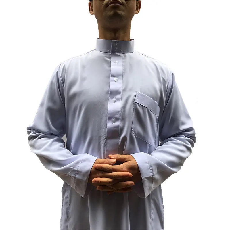 (12 шт./лот) 2019 мусульманские мужские белые рубашки thobes islamic clothing men abayas