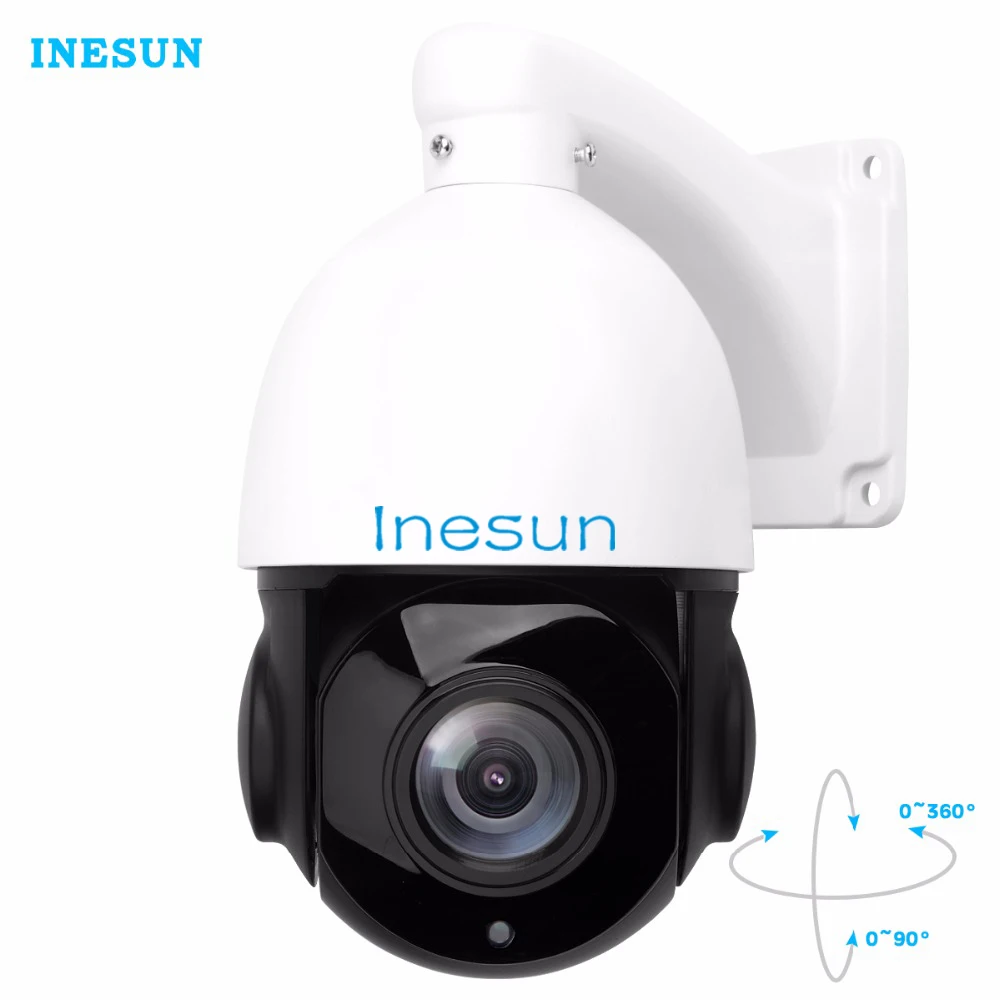 Inesun наружная PTZ IP камера безопасности 5MP супер HD 2592x1944P панорамирование наклон 30X