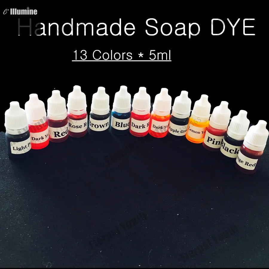 Набор пигментов для мыла ручной работы 13 цветов 5 г * цветов|pigment color|pigment dyepigment soap |
