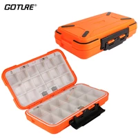 goture high quality double layers fishing tackle box double layer carp fishing accessories storage equipment size s m l