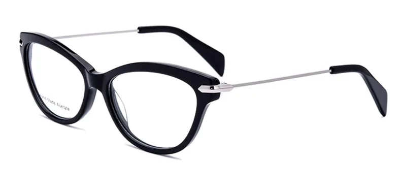 Black Распродажа рождественских выходных вспышек кошачий глаз высокого класса Oculos De Grau Feminino Женская оправа для очков в стиле ретро для женщин очки стекло Gafas - Цвет оправы: Black