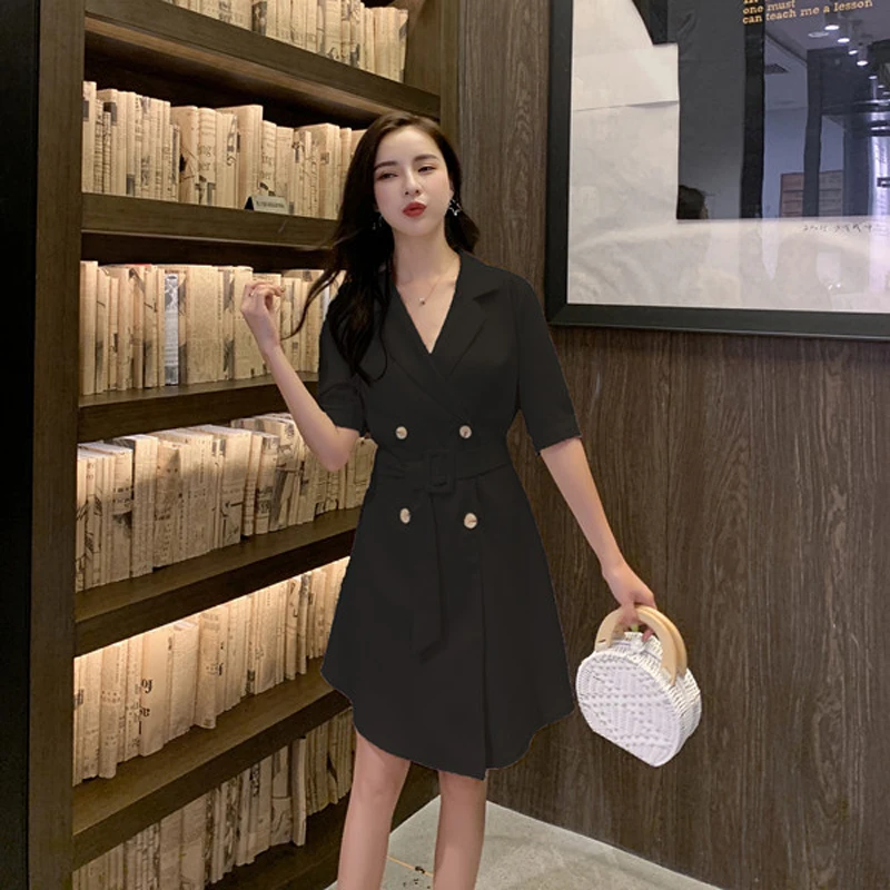 Heydress Женский блейзер с v образным вырезом летнее платье для офиса элегантное