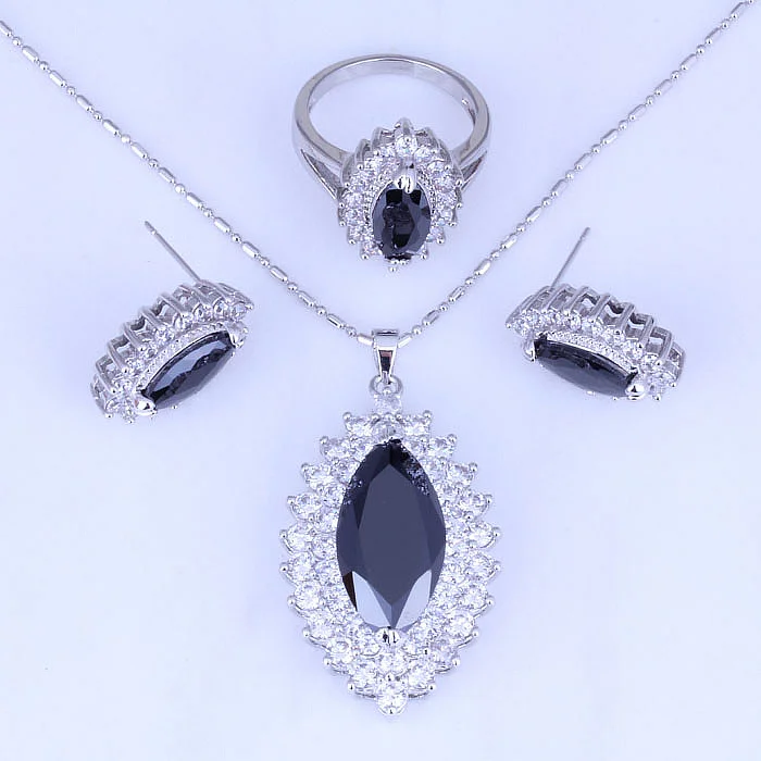 Женский ювелирный комплект из кольца и серёг в форме глаза | Украшения аксессуары