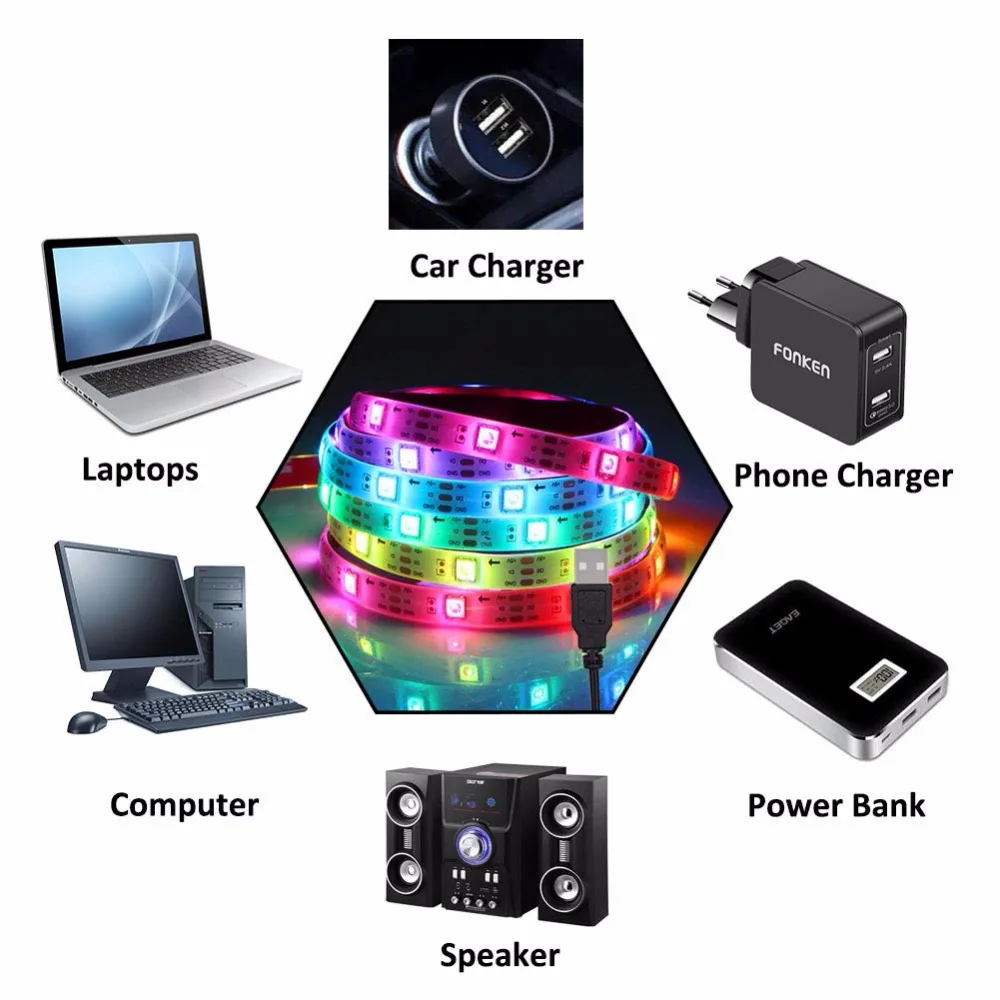 Светодиодные ленты 5v USB ws2812b ws2812 IC RGB Chase эффект для подсветки светильник s пульт