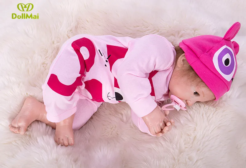 Новинка 20 дюймов 48 см силиконовая кукла для новорожденных Bonecas Baby reborn