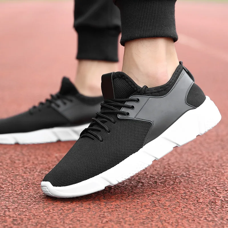BomKinta Fashion Men Shoes Casual Mesh Breathable Light Soft Black Mens Shoe Male Trainers Sneakers Unisex Size 36-44 |