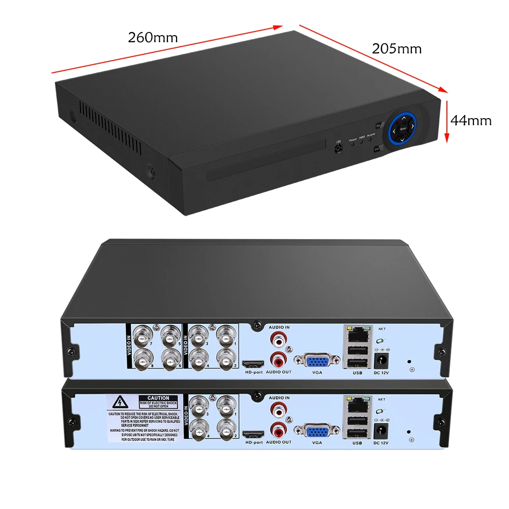 USAFEQLO 4CH 8CH AHD H.265 5MP Гибридный DVR 1 в 5 CCTV Поддержка камера P2P аудио вход XMEye |