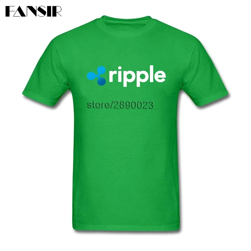 Мужская футболка Ripple для криптовалюты креативные футболки мужчин хлопковая