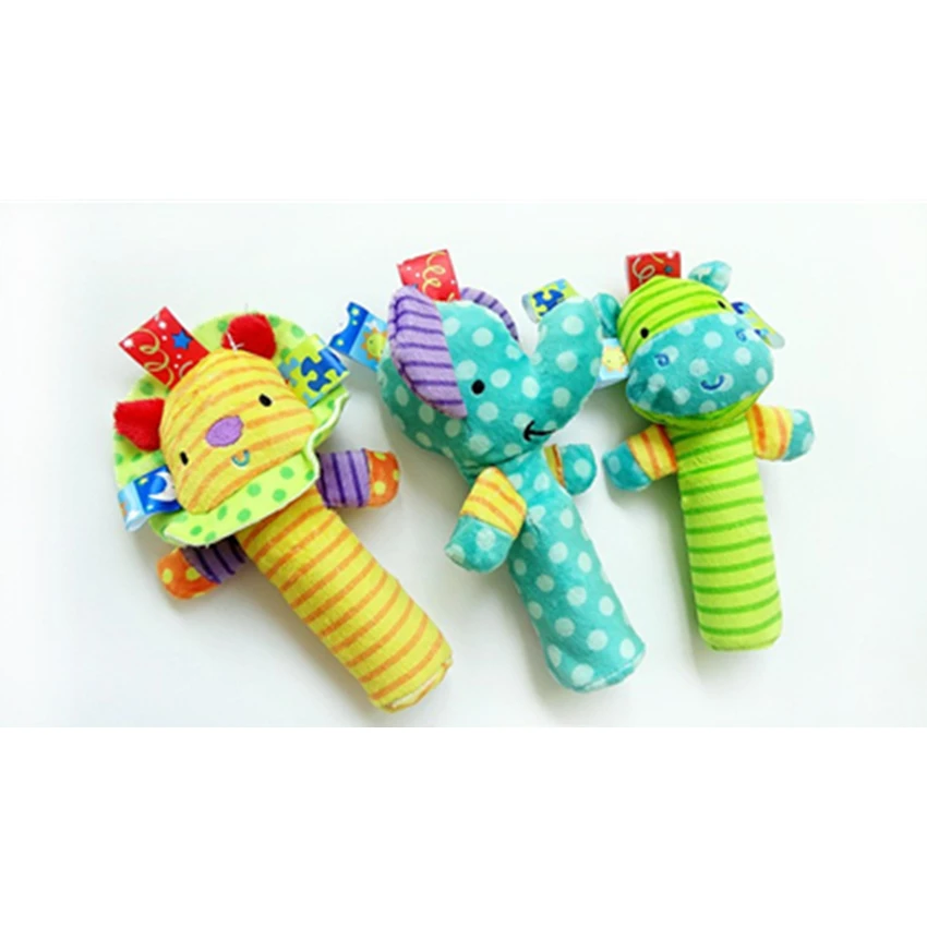 Погремушки для младенцев игрушки 0 12 месяцев Биби бар Babyfans милые животные