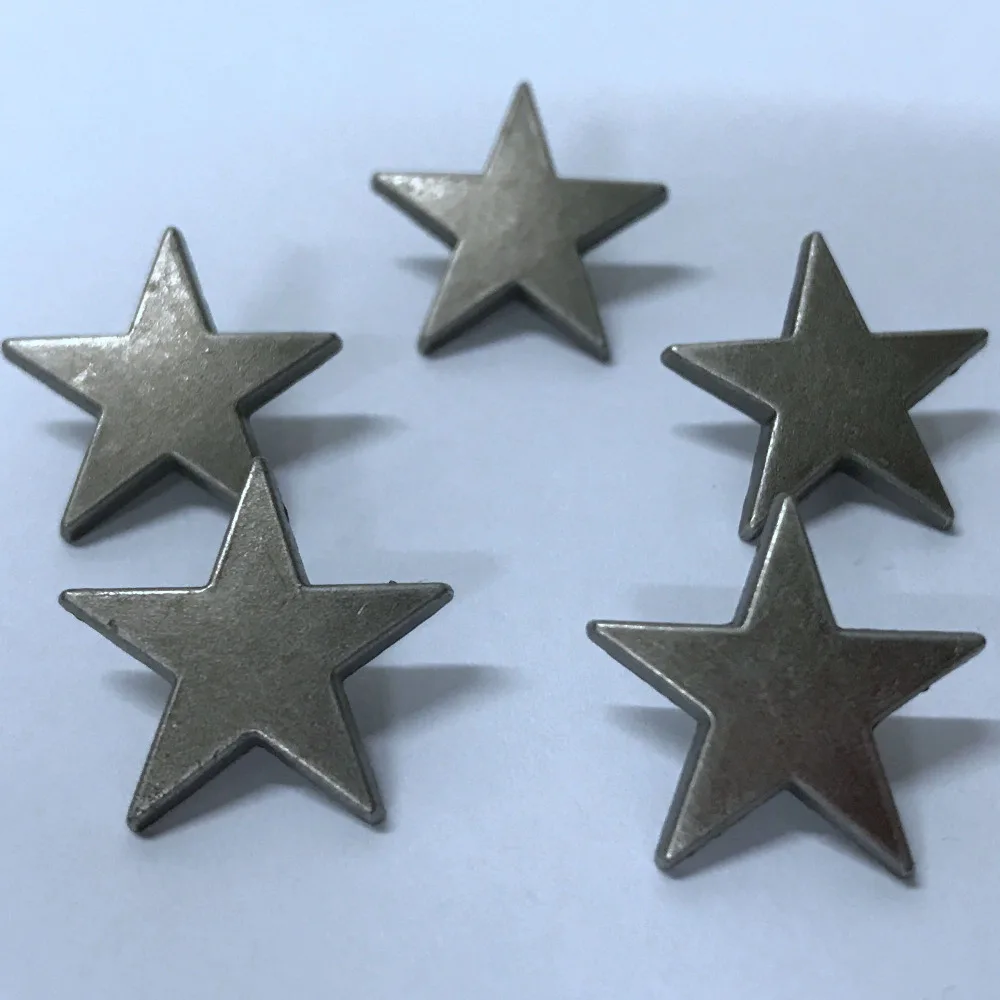 

New Coming 50PCS 17.5MM Antique Silver Star Studs Rivet Punk Star Spikes Shoes Belt Bag Accessories Leather Craft Shipping Free