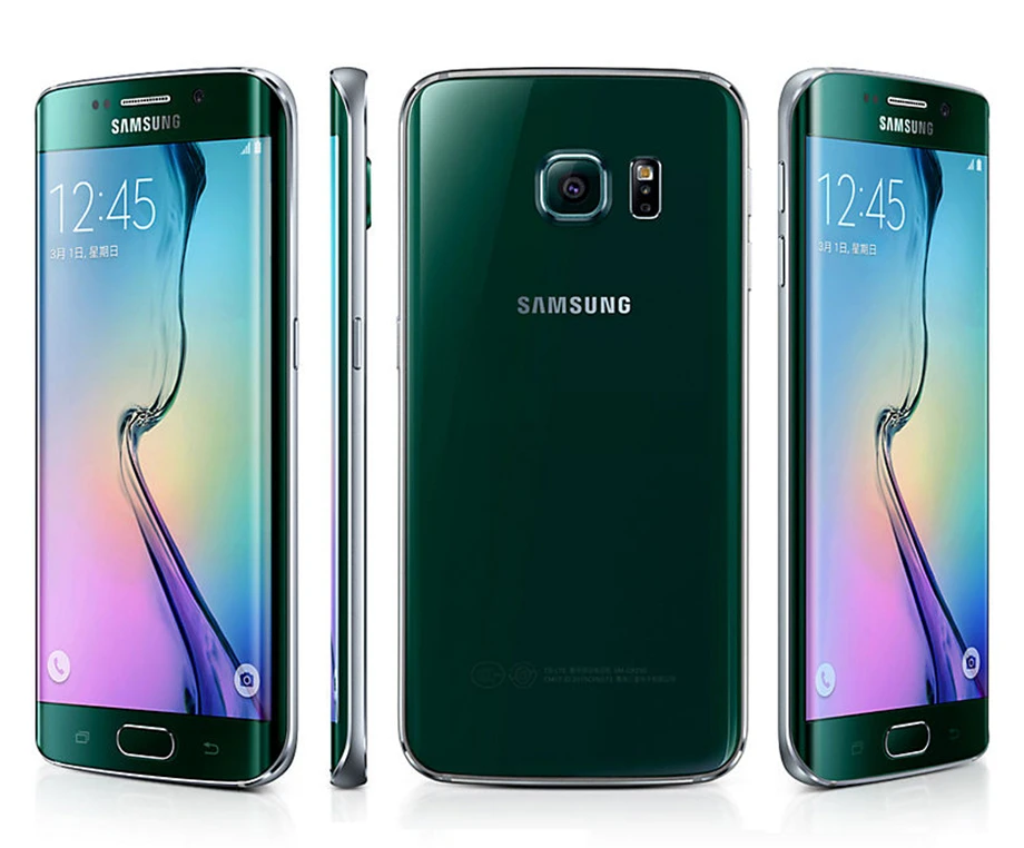 Samsung Galaxy S6 край G9250 Android мобильного телефона Octa core 3 GB Оперативная память 32 ГБ/64 ГБ Встроенная память 5," AMOLED экран 16MP NFC