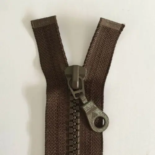 Brown 70 см толстый открытый конец молнии смолы молния пуховик/пальто на молнии Одежда Швейные аксессуары - Color: Brown