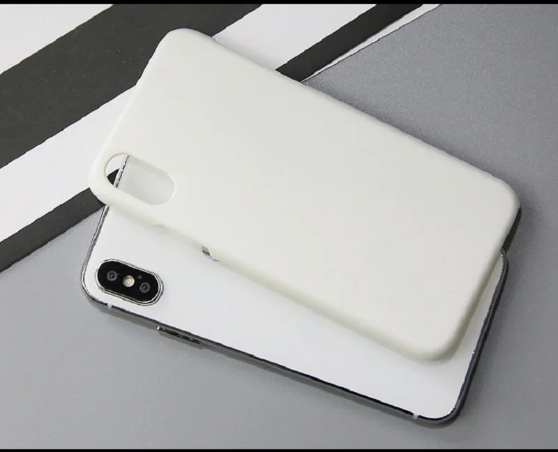 Чистый белый матовый пластиковый жесткий чехол для iPhoneX anit-отпечатки пальцев с