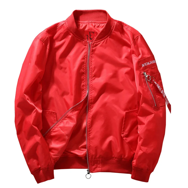Зимняя модная куртка пилота мужская бейсбольная с вышитыми буквами Мужская