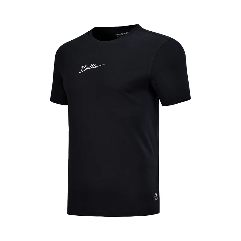 Li-Ning Мужская баскетбольная майка BAD FIVE AT DRY SMART, футболка, обычная посадка, 73% хлопок, 27% полиэстер, подкладка, Спортивная футболка AHSN073 MTS2794 - Цвет: AHSN073-3H