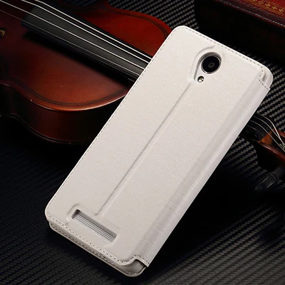 Для xiaomi redmi note 2 чехол высокого качества из искусственной кожи умный флип-чехол с подставкой Чехол s для xiaomi redmi note 2 чехол и Окно просмотра - Цвет: White