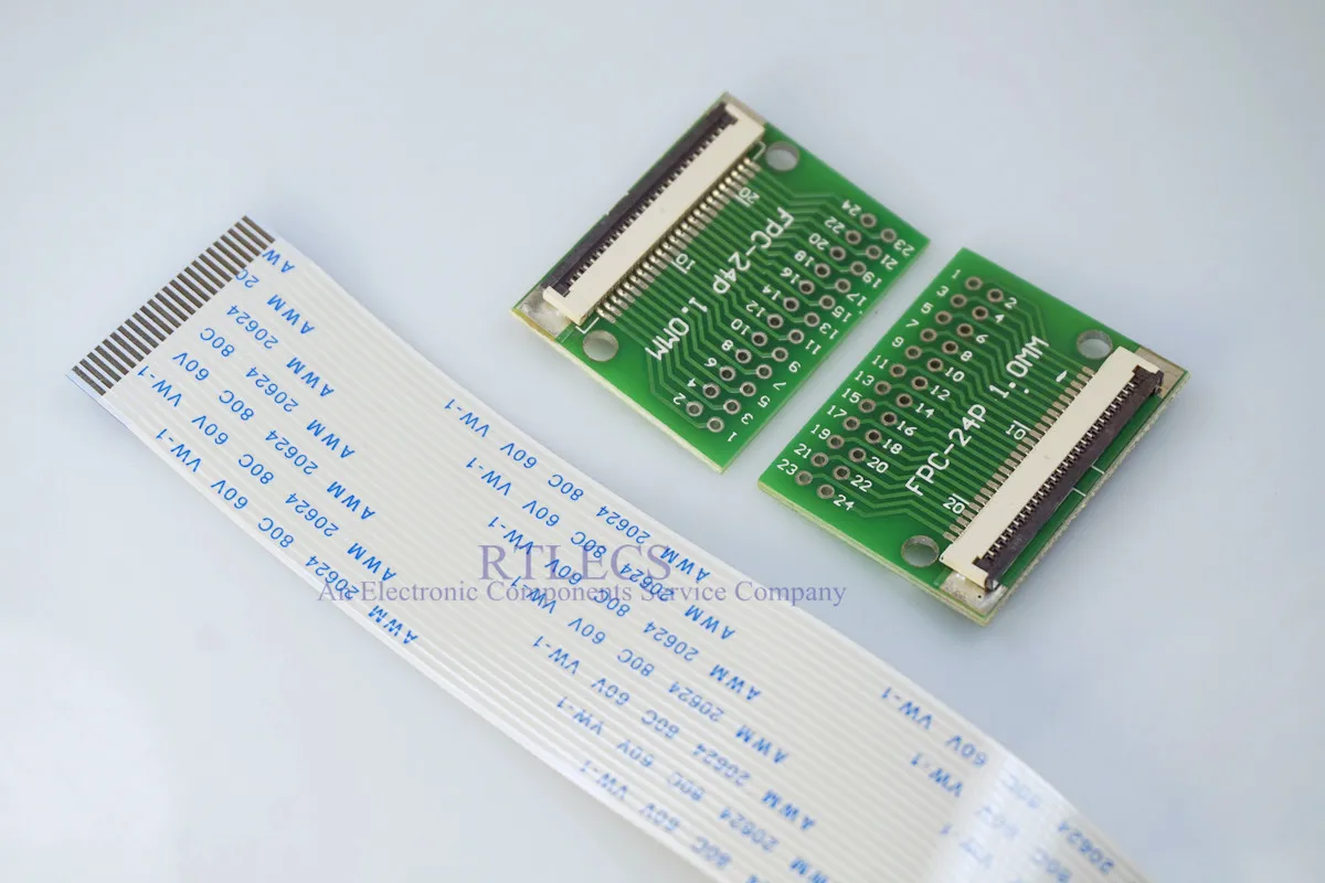 Кабель FFC FPC с 24 контактами Шаг 1 0 мм до 2 54 стандартный адаптер PCB 200 одинаковыми