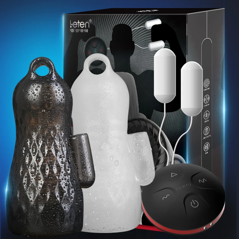 Leten Мужской мастурбатор задержка стойкий тренажер вибратор перезаряжаемый пенис