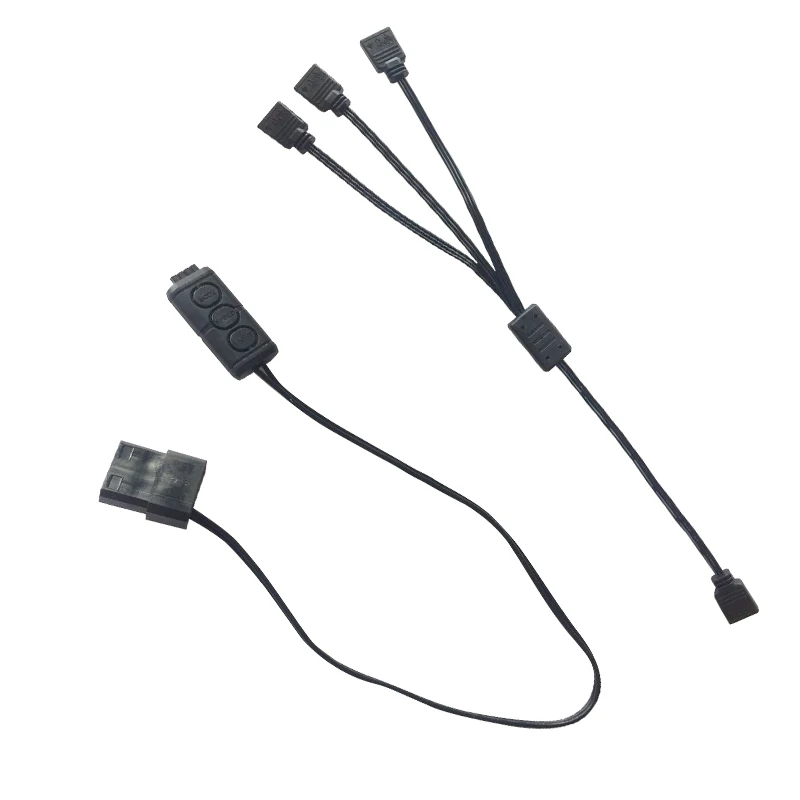 Pccooler 4 контактный 3PIN RGB вентилятор светильник бар контроллер содержит 1 3