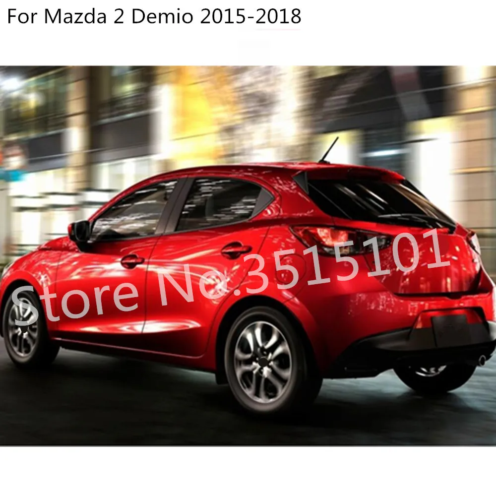 

Car Inner Inside Rear Bumper Trim Stainless Steel Scuff Sill Trunk Plate Pedal 1pcs For Mazda 2 Demio 2015 2016 2017 2018