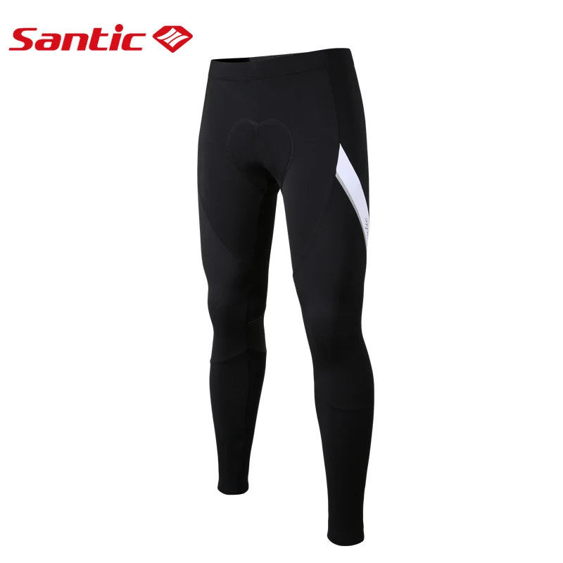 Santic велосипедные штаны мужские 4D мягкие зимние брюки флисовые теплые