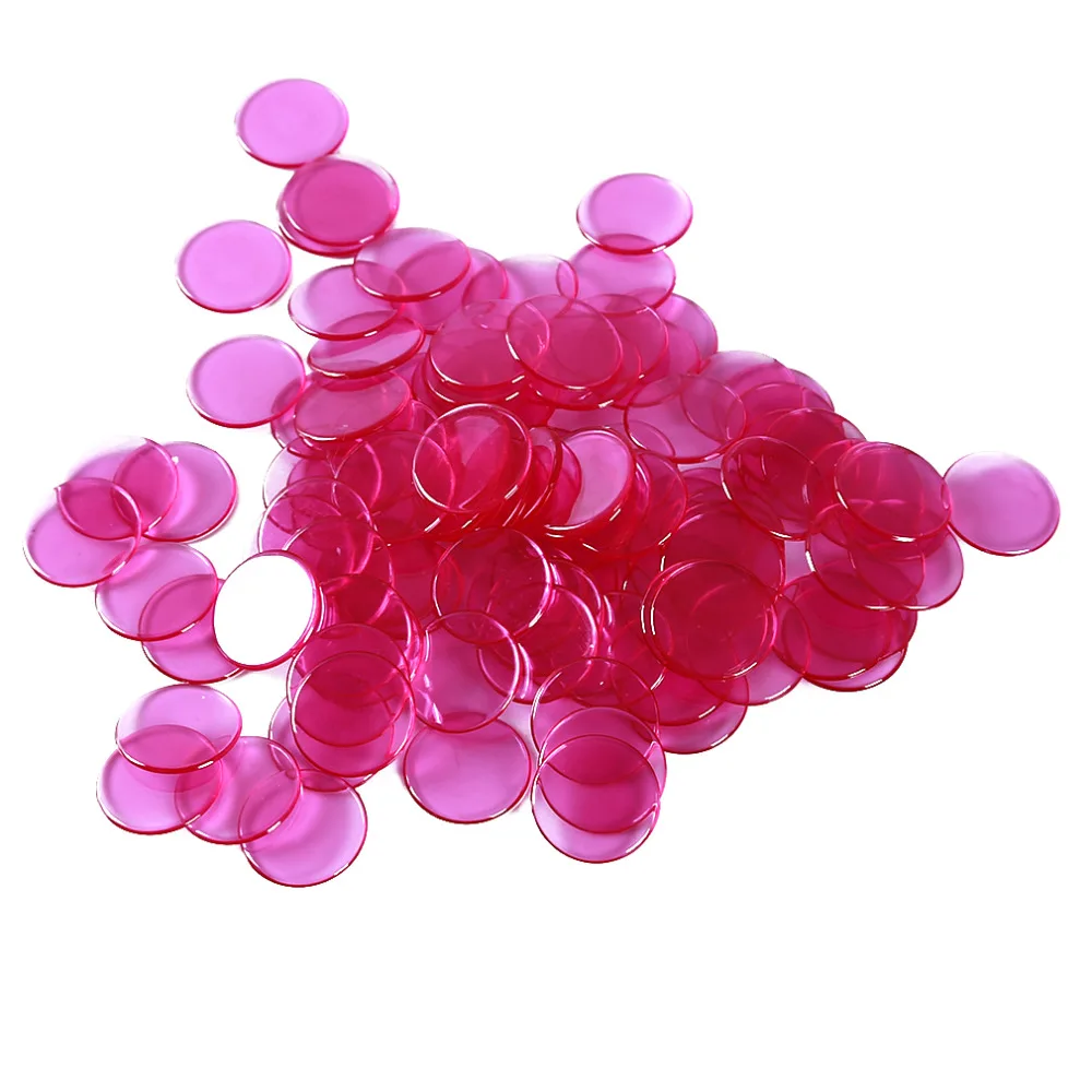 100Pcs/Bag Children Math Toys Montessori Materials Baby Learning Count Match Early Education Transparent Plastic Coin Kids | Игрушки и