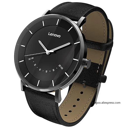 Lenovo watch S умные кварцевые часы с кожаным ремешком 5ATM водонепроницаемые монитором