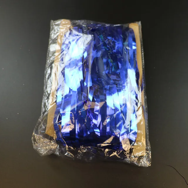 blue 1X1m 1 комплект, матовые золотые украшения для дня рождения, занавески для дождя, Вечерние Декорации, свадебные декорации, принадлежности для фотосъемки, PSC117 - Цвет: blue 1X1m
