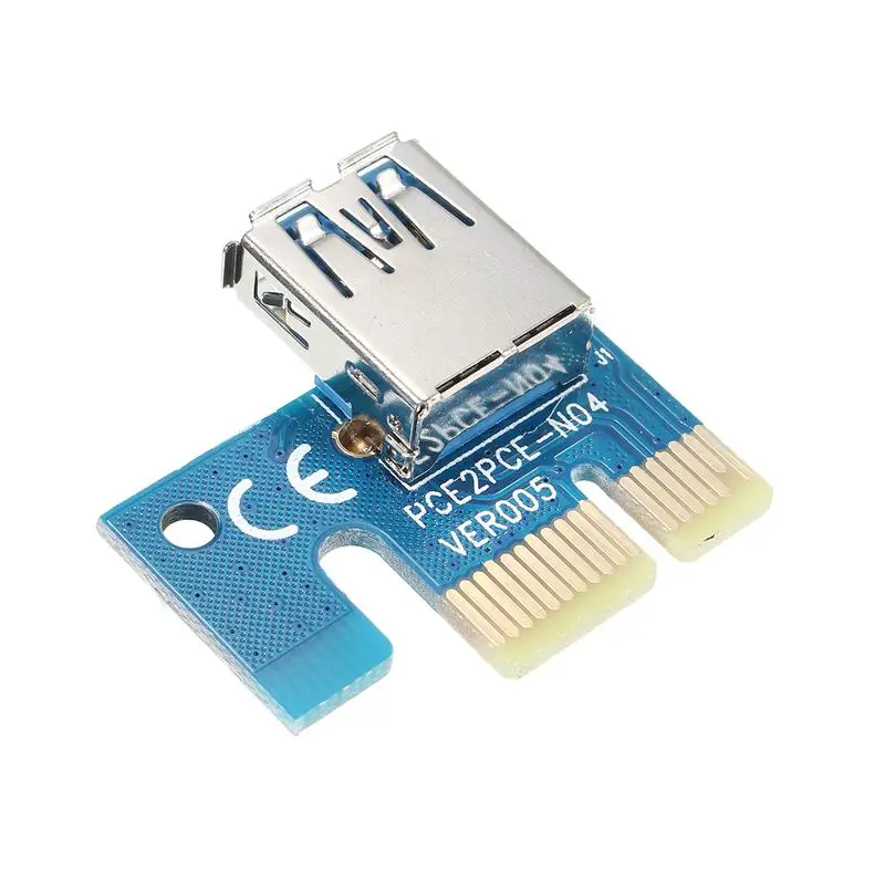 PCI-E PCI Express Riser Card 1x к 16x USB 3 0 кабель для передачи данных SATA 6Pin IDE Molex источник питания