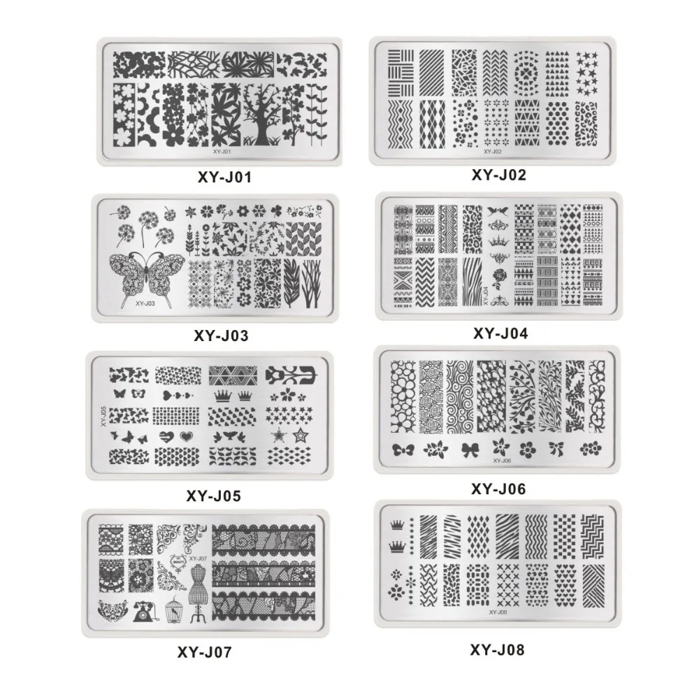 1 Набор шаблоны с рисунком короны и цветов + розовый скребок для стемпера