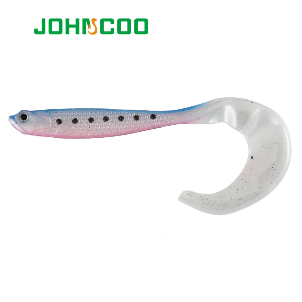 JOHNCOO, 4 шт., приманка для рыбалки, Мягкая приманка, червь, 12 см, 6 г, один хвост, силиконовая приманка, привлекательная, 3D, глаза, рыба, Isca, искусственная