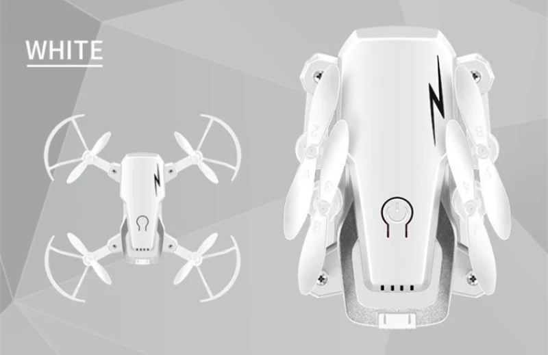 Складной мини Дрон с Wi Fi FPV RC удерживающий высоту один ключ снимается на 360