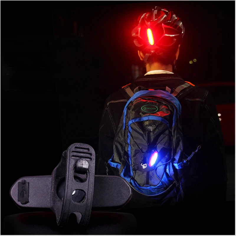 Задний Фонарь велосипедный с зарядкой от USB лазерный предупреждающий фонарь для