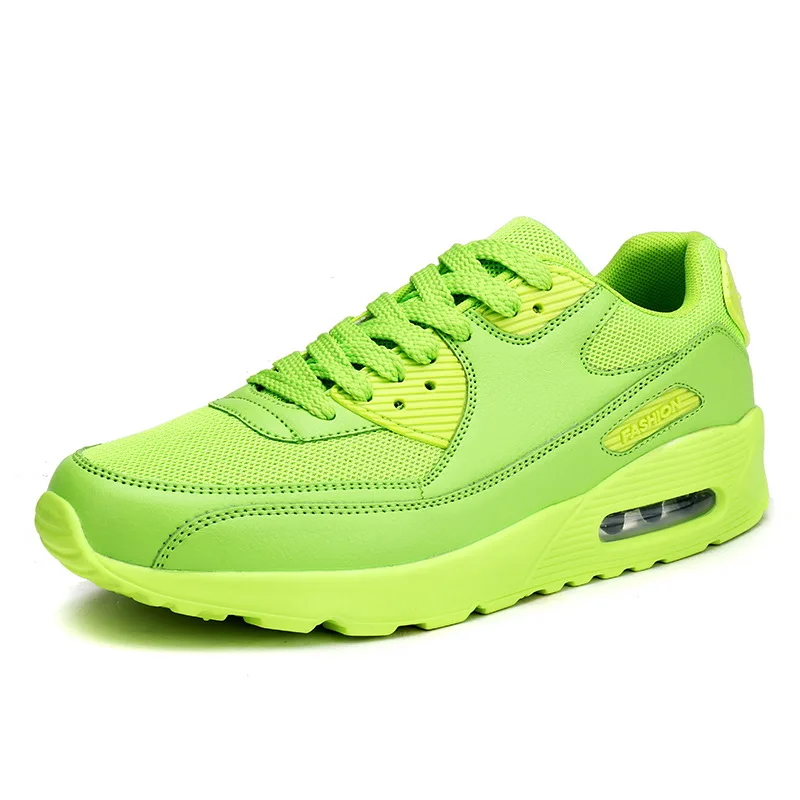 XEK кроссовки для бега для мужчин и женщин кроссовки дышащие Air Max сетчатая спортивная обувь зимняя спортивная обувь мужские Max кроссовки JH45 - Цвет: Mesh Green