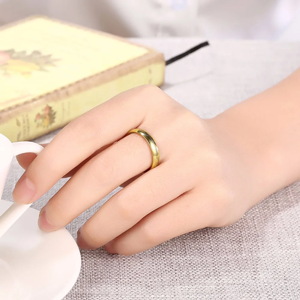 Мода 2017 г. цвет золотистый волшебный узор мужчин кольцо вокруг Модные магия