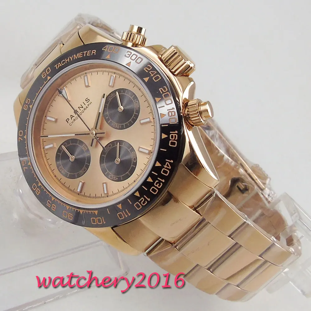 Мужские кварцевые часы с хронографом 39 мм | Наручные