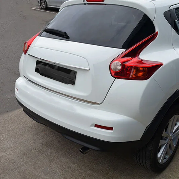 Накладка на задние ворота для Nissan JUKE 2011 2019 хромированная накладка заднюю дверь